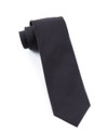 Solid Cotton Black Tie