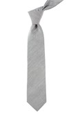 Solid Cotton Light Grey Tie