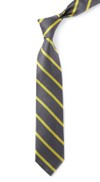 Trad Stripe Charcoal Tie