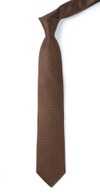 Solid Texture Chocolate Brown Tie