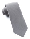 Solid Wool Grey Tie