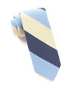 Big Wool Stripe Butter Tie