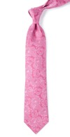Twill Paisley Pink Tie