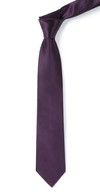 Skinny Solid Eggplant Tie