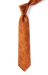 Twill Paisley Burnt Orange Tie