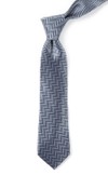 Native Herringbone Navy Tie