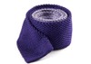 Color Blocked Knit Lilac Tie