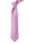 New Seersucker Gingham Pink Tie