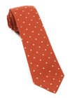 Primary Dot Burnt Orange Tie