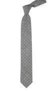 Knotted Dots Grey Tie