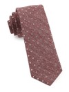 Knotted Dots Raspberry Tie