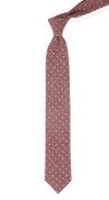 Knotted Dots Raspberry Tie