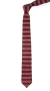 Meter Stripe Raspberry Tie