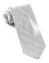 Herringbone Platinum Tie