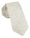 Twill Paisley Light Champagne Tie