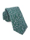 Free Fall Floral Kelly Green Tie