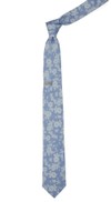 Linen Buds Light Blue Tie