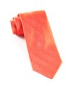 Herringbone Persimmon Red Tie