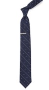 Baseball Stripe Navy Tie