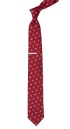 Snowflake Red Tie