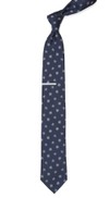 Snowflake Navy Tie