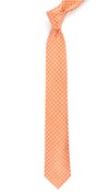 White Wash Houndstooth Orange Tie