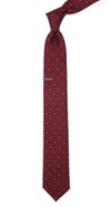 Dotted Report Red Tie