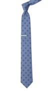 Medallion Shields Light Blue Tie