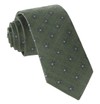 Medallion Shields Army Green Tie