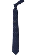 Dotted Report Navy Tie