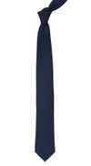 Flecked Solid Navy Tie