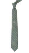 Pike Stripe Hunter Green Tie