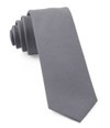 Solid Wool Light Grey Tie