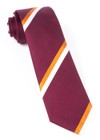Ad Stripe Burgundy Tie