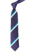 Ad Stripe Eggplant Tie