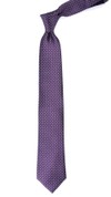 Mini Dots Eggplant Tie