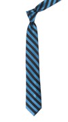 Twill Stripe Whale Blue Tie