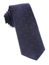 Floral Span Navy Tie