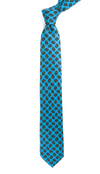 Printed Brink Paisley Ocean Blue Tie