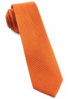 Solid Texture Orange Tie