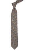 Peninsula Floral Brown Tie