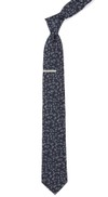 Free Fall Floral Navy Tie
