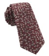 Free Fall Floral Burgundy Tie