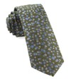 Free Fall Floral Army Green Tie