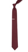 Studded Stripe Burgundy Tie