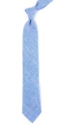 Freehand Solid Light Blue Tie