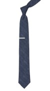 Freehand Solid Navy Tie