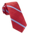Goal Line Stripe Apple Red Tie