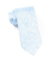 Twill Paisley Aqua Tie