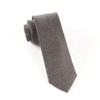 Linen Stitched Grey Tie